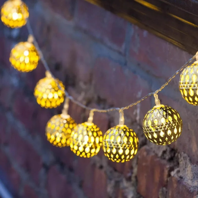 Heritage Ball Decorative String Lights (10L)(3m)(Yellow)