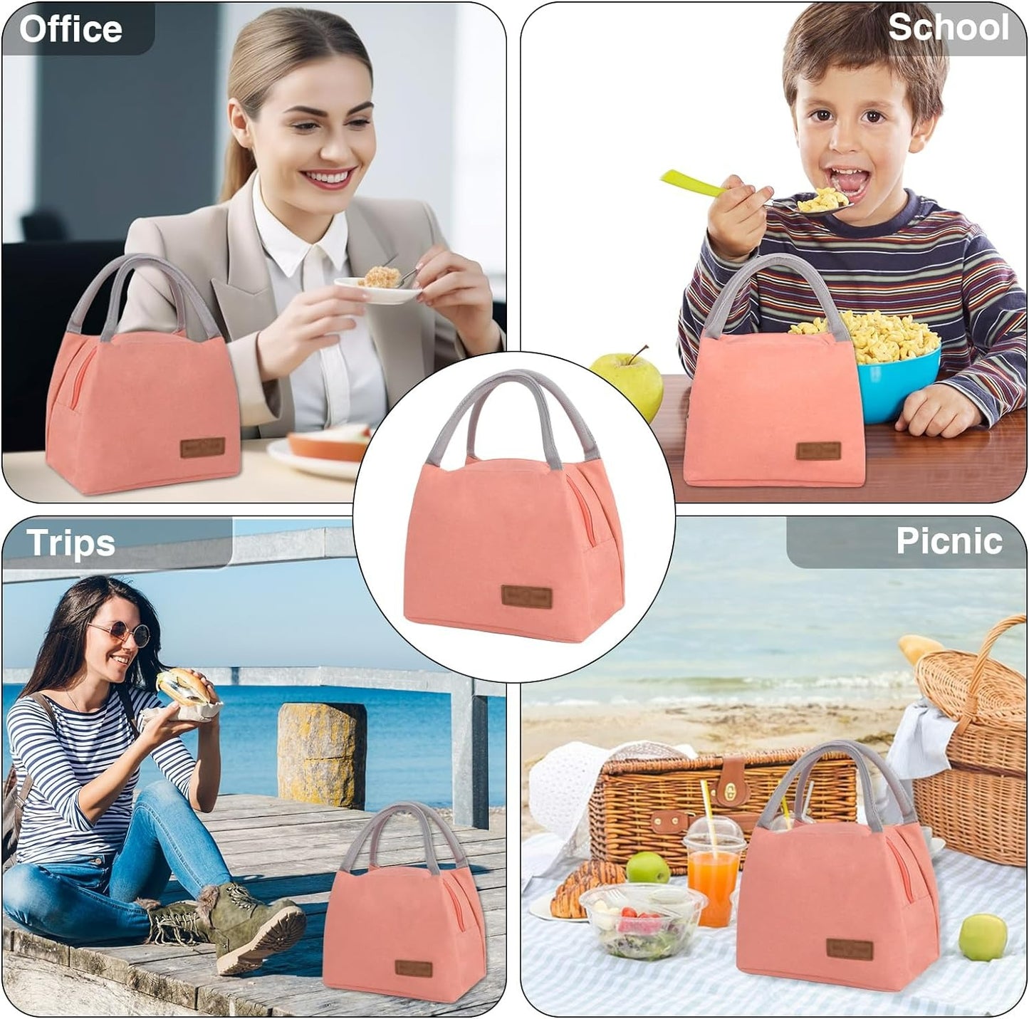 Insulated Portable Lunch Bag