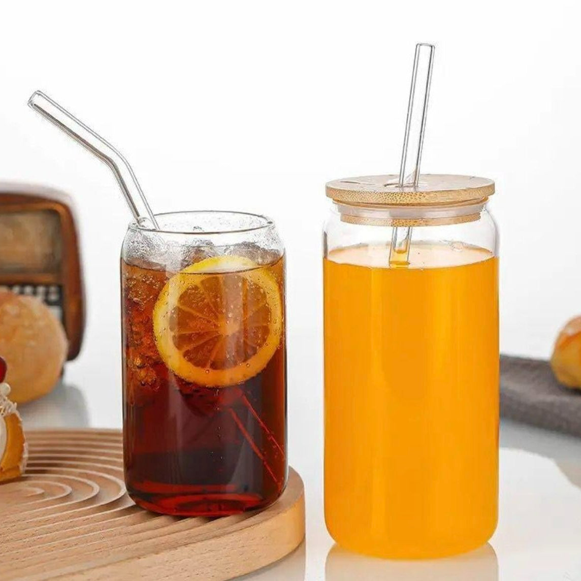 Elegant Ultra Durable Clear Glass Cup (500ml)(Each)