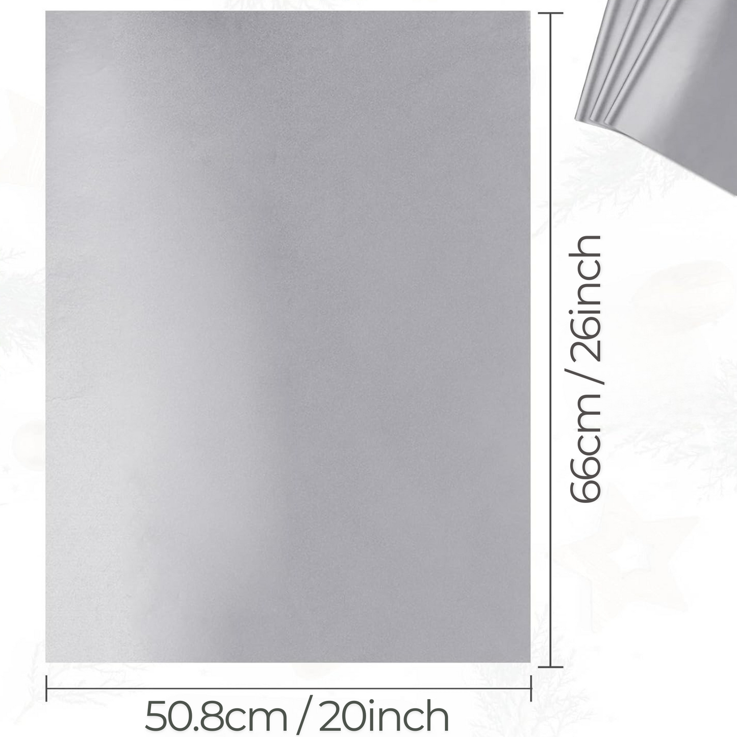 Tissue Gift Wrap (Silver)(10 pcs)
