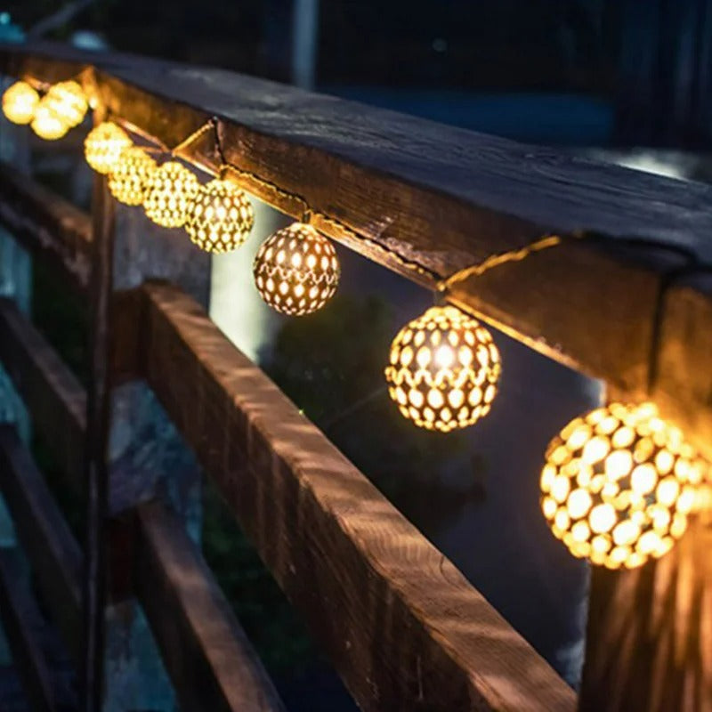 Heritage Ball Decorative String Lights (10L)(3m)(Yellow)