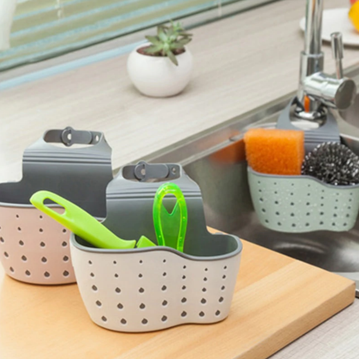 Kitchen Sink Storage Caddy (Grey)