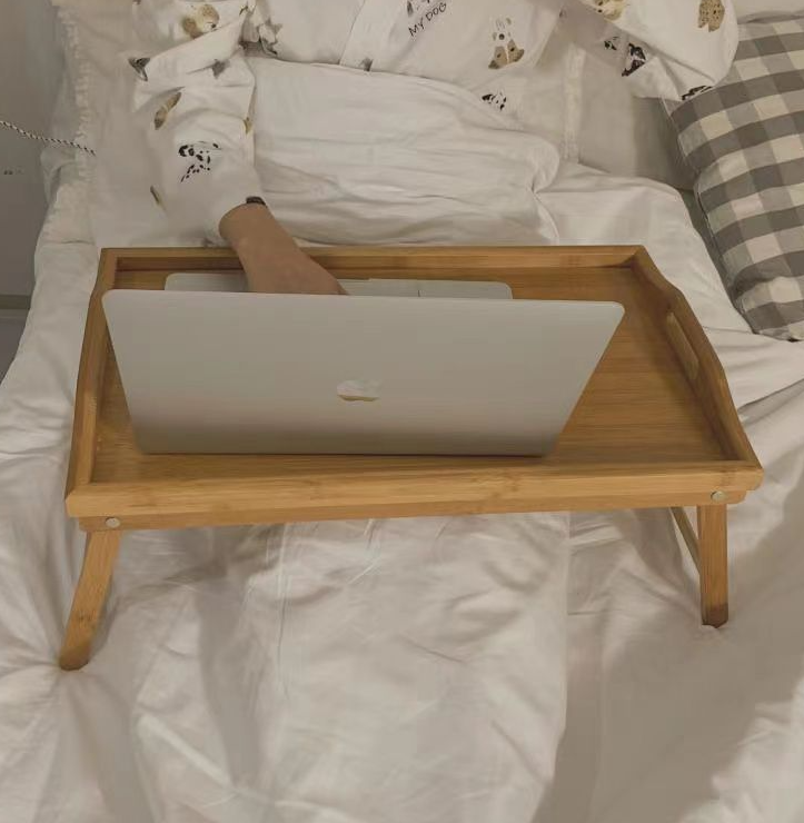 Bamboo Folding Table And Tray