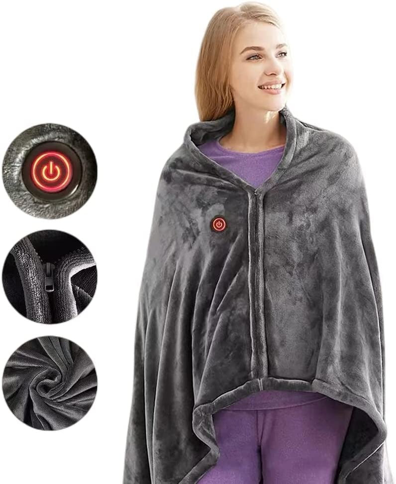Heated Ultra Plush Huggle Blanket