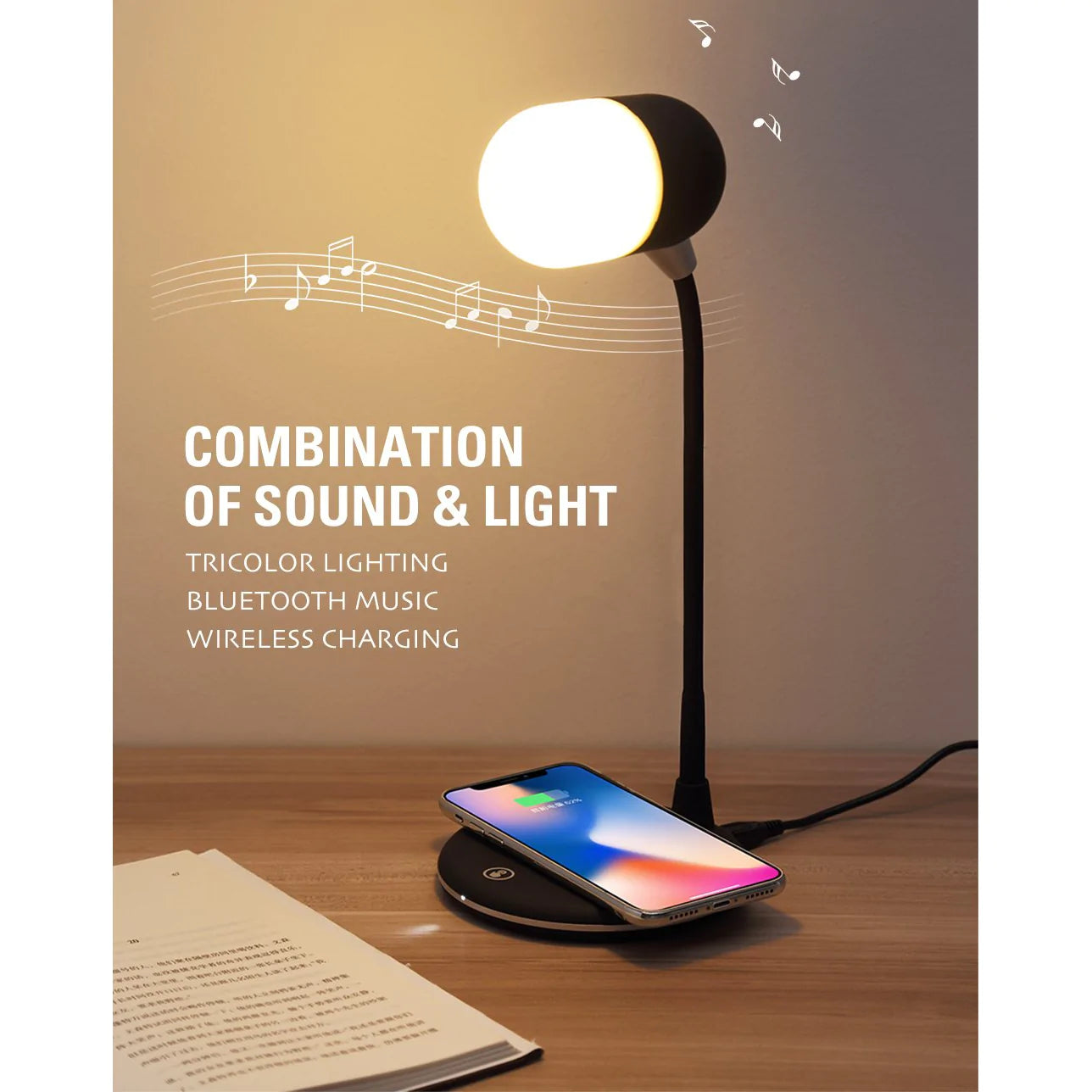 3in1 Smart Speaker, Charging Lamp