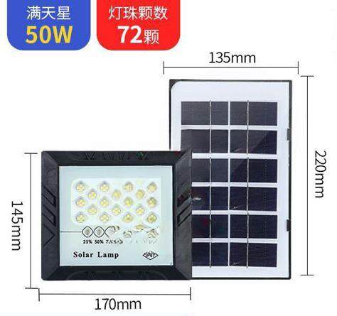 LED Solar Floodlight with Solar Panel (200W)