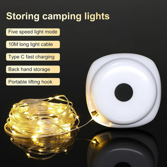 2in1 Rechargeable Hanging Camping Light