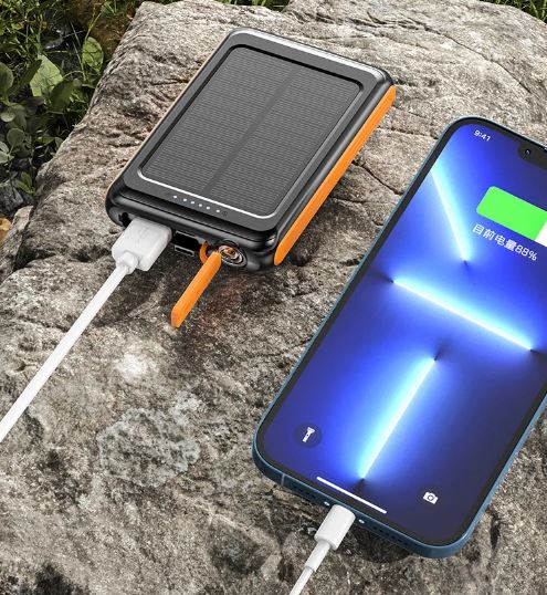 Solar External Power Bank (Wireless Charging)