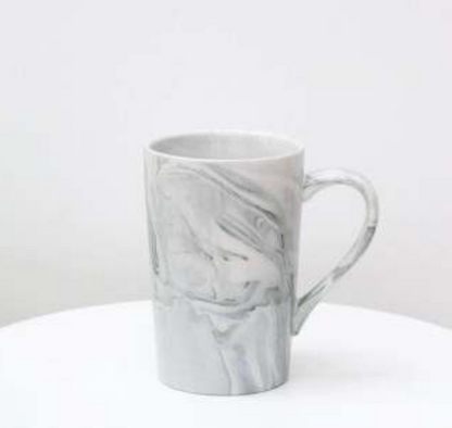 Ceramic Marble Coffee Cup (400ml)