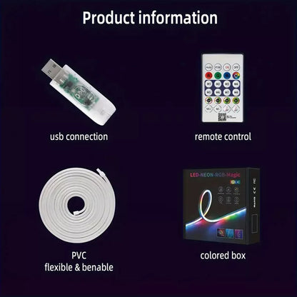 LED RGB Indoor Strip Light With Remote Control (5m)