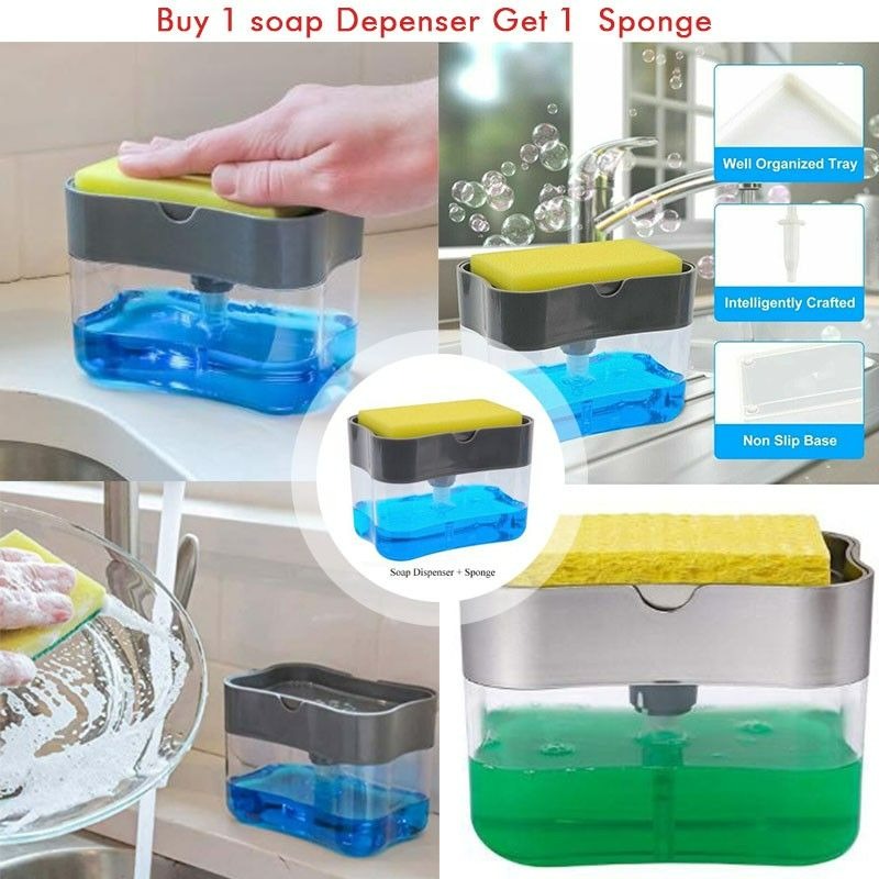 Soap Dispenser and Sponge Caddy