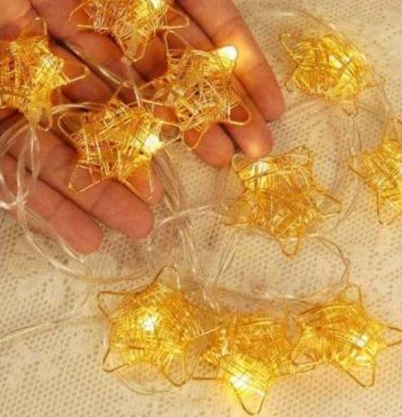 Decorative Star String Light (10L)(2m)(Yellow)