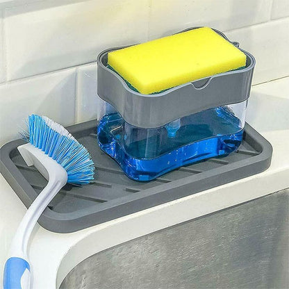 Soap Dispenser and Sponge Caddy