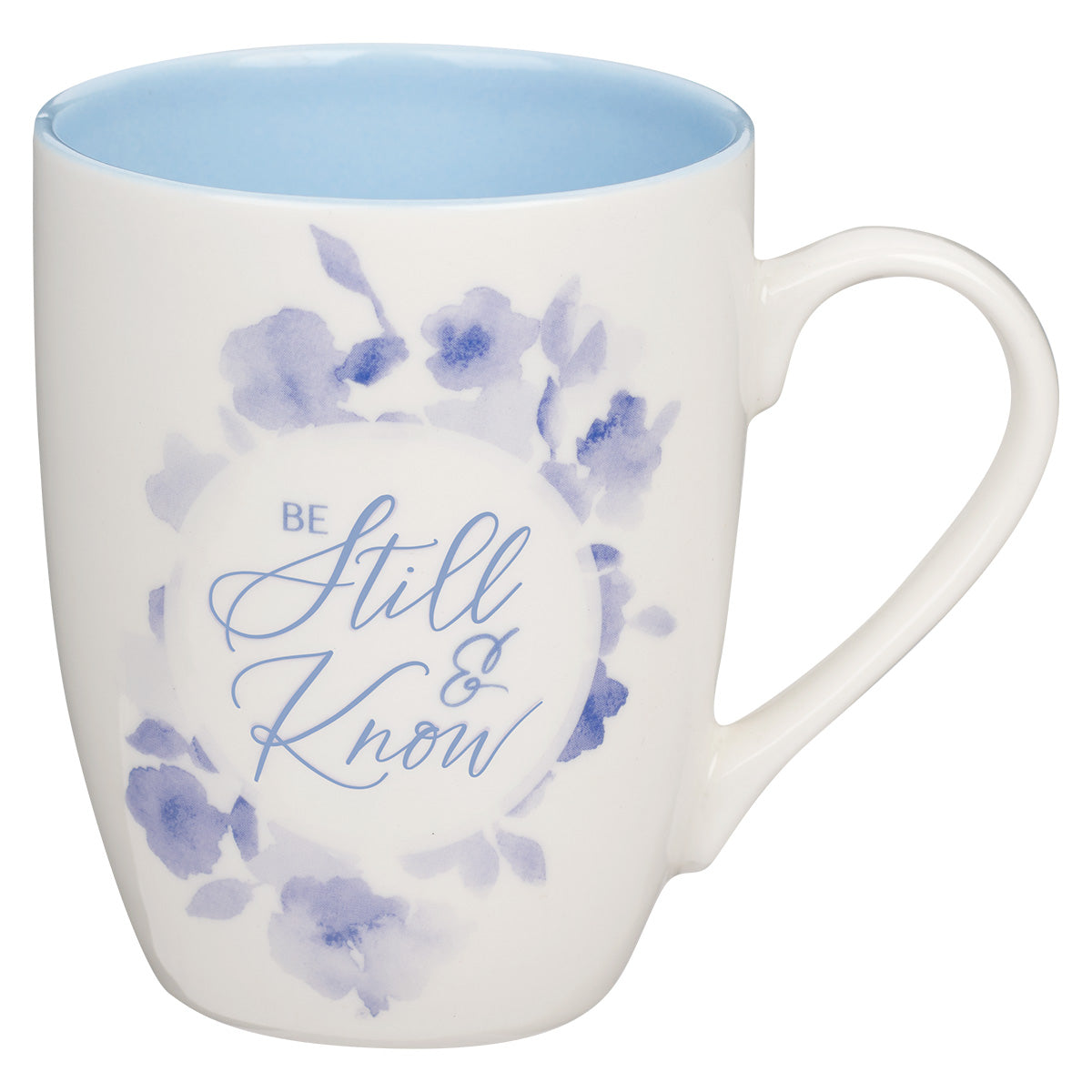 Be Still Blue Ceramic Mug - Psalms 46:10