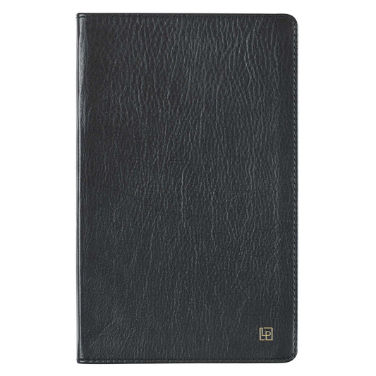 Leatherpress Tuxedo Black Large Genuine African Leather Journal