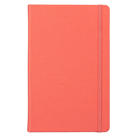 Leatherpress Coral Red Genuine African Leather Notebook