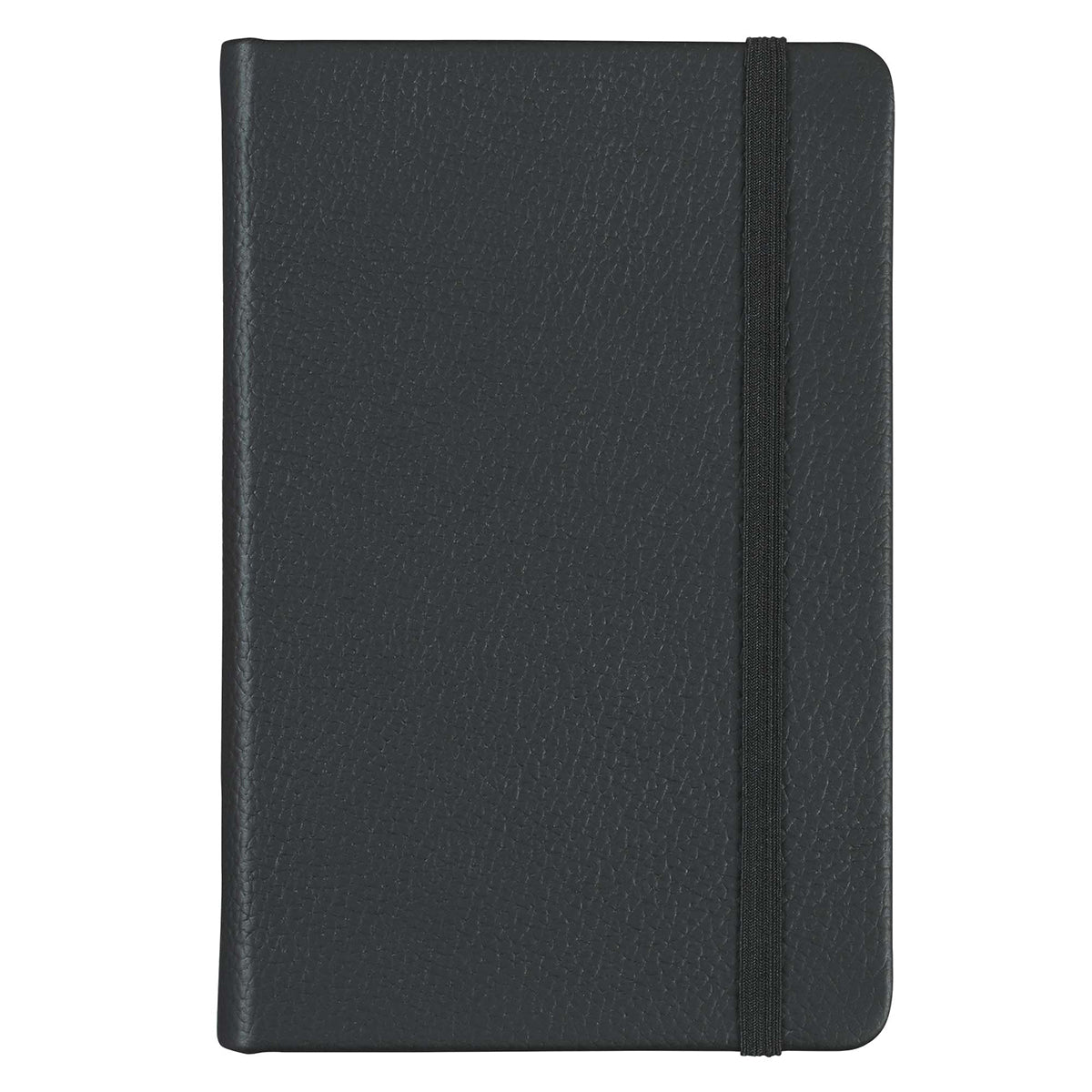 Leatherpress Midnight Black Genuine African Leather Pocket Notebook