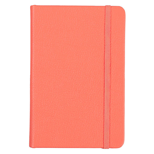 Leatherpress Coral Red Genuine African Leather Pocket Notebook