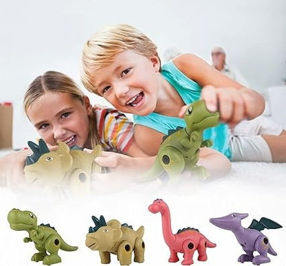 Educational Dinosaur Disassembly Toy Set (4 pcs)