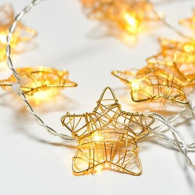 Decorative Star String Light (10L)(2m)(Yellow)