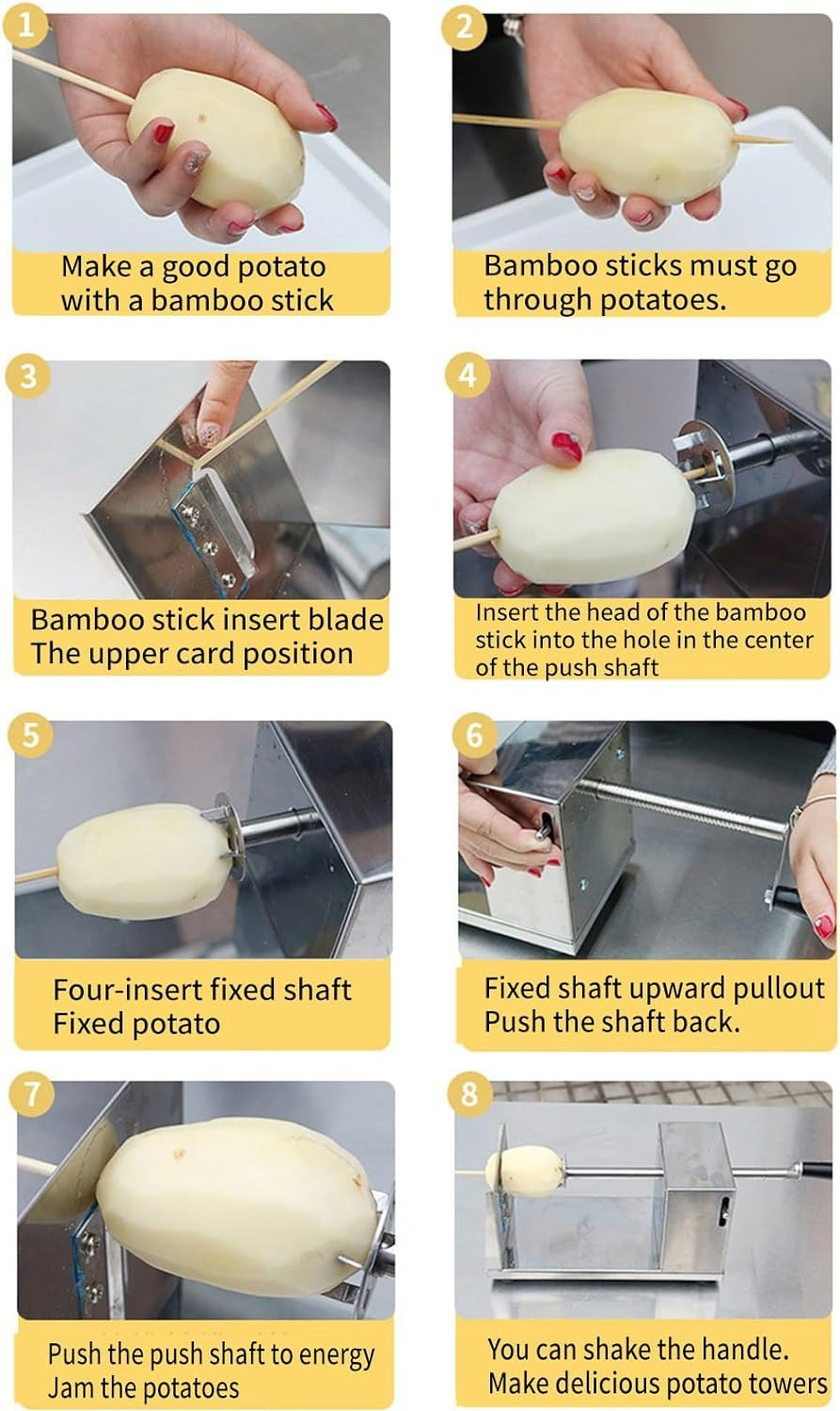 Hand Rotating Potato Tower Machine