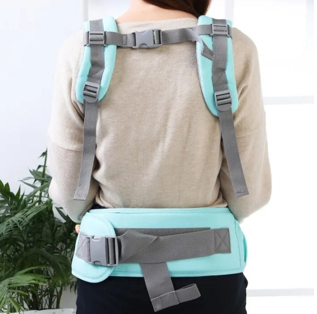 Lightweight Breathable Baby Carrier with Hip Seat