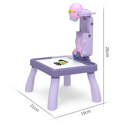 3in1 Projection Painting Table With Camera (Purple)