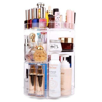 360 Degree Rotation Make Up Storage Shelf