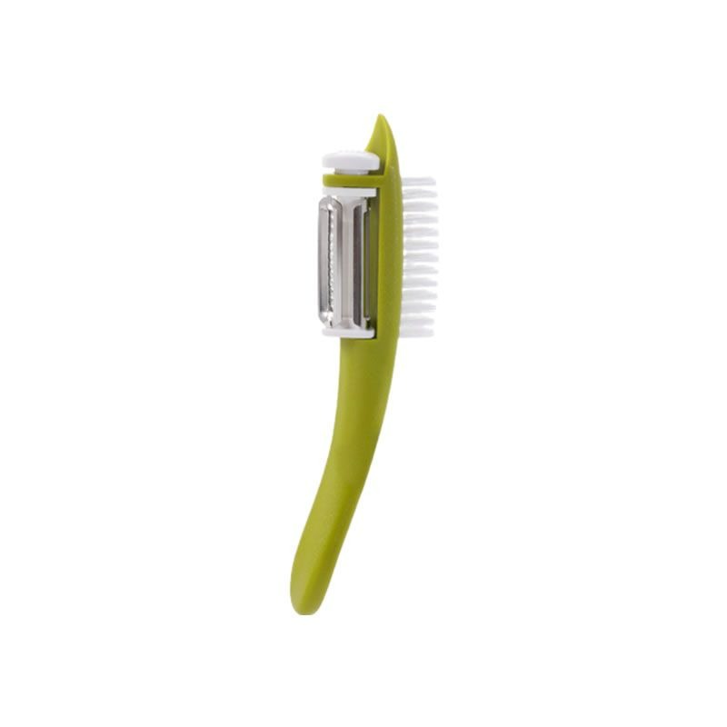 Multifunctional Vegetable Peeler With Cleaning Brush