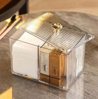 Square Acrylic Cosmetic Organiser Storage Box