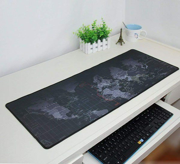 Large Anti-Slip World Map Mouse Pad