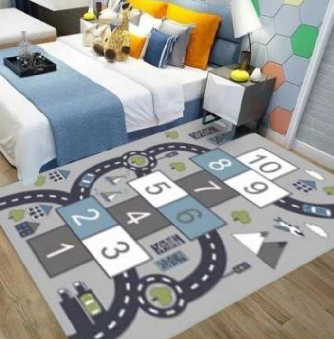 Larger 3D Play Mat Bedside Rug For Children