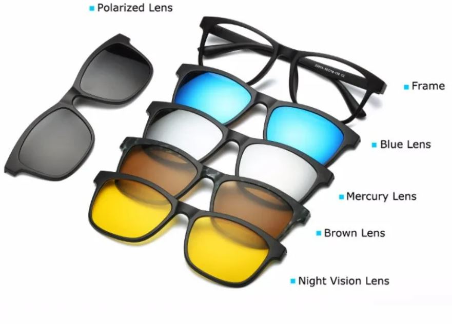 5in1 Antiglare Magic Vision Sun Glasses