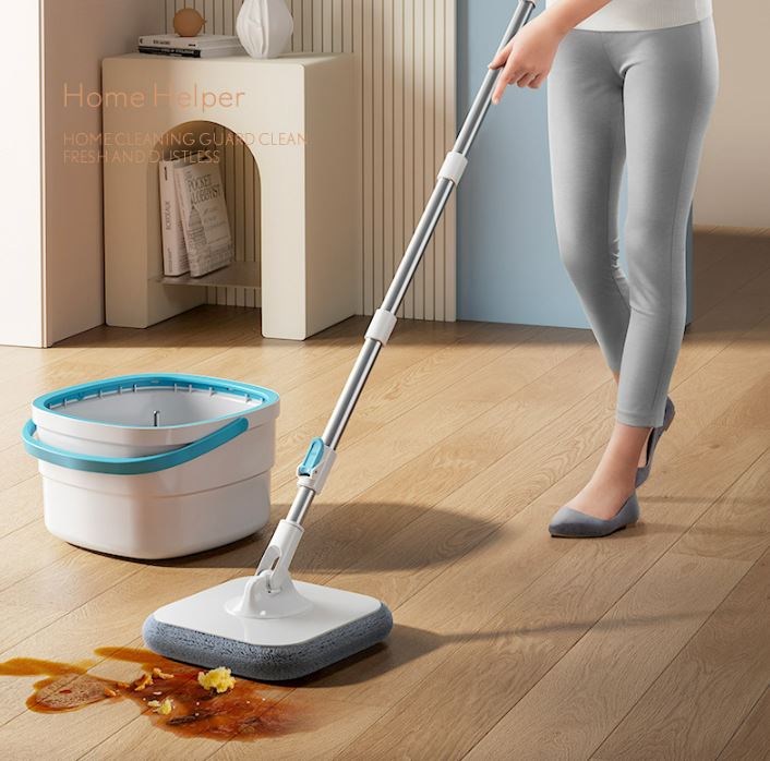 Microfiber Spin Mop & Bucket Floor Cleaning System