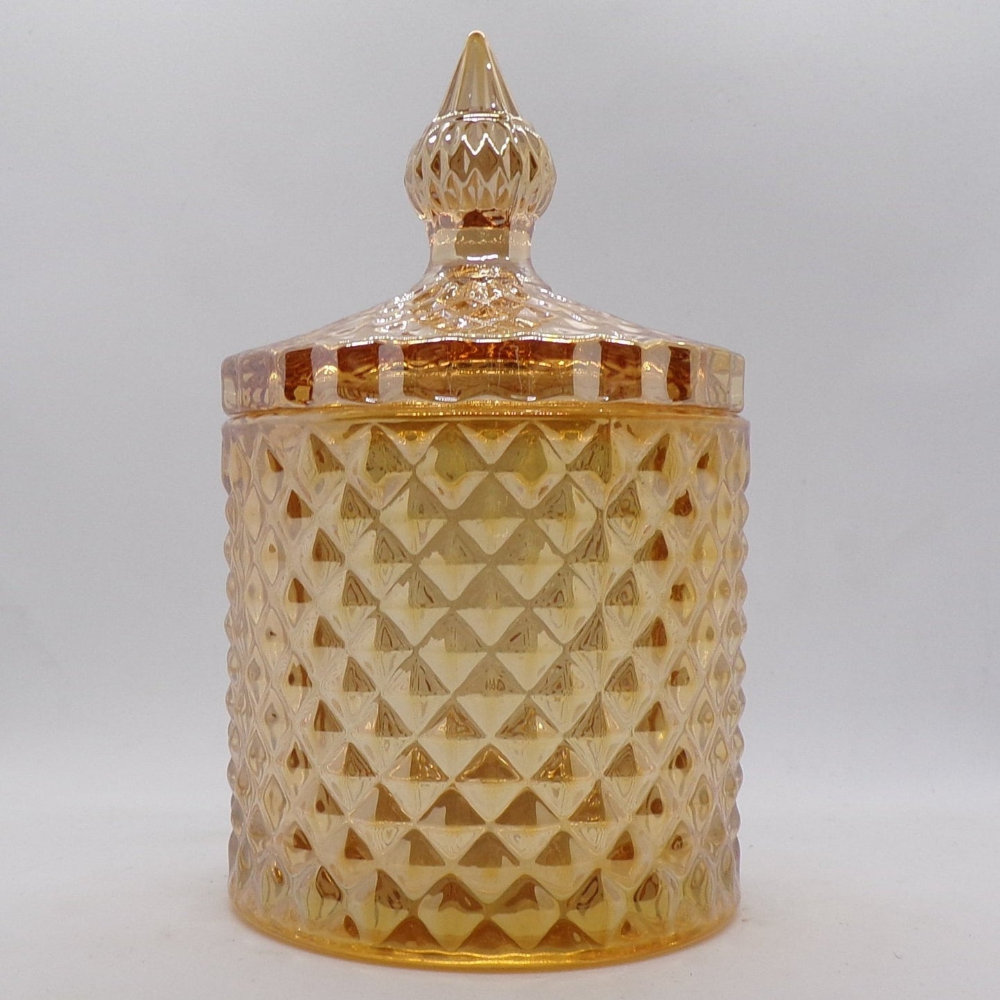 Teardrop Candy Jar (Golden Glass)