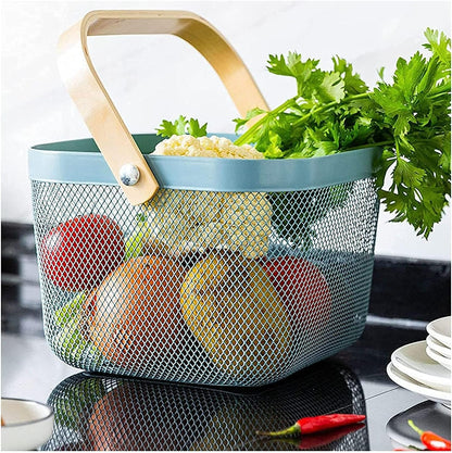 Steel Wire Basket With Handle (Small)