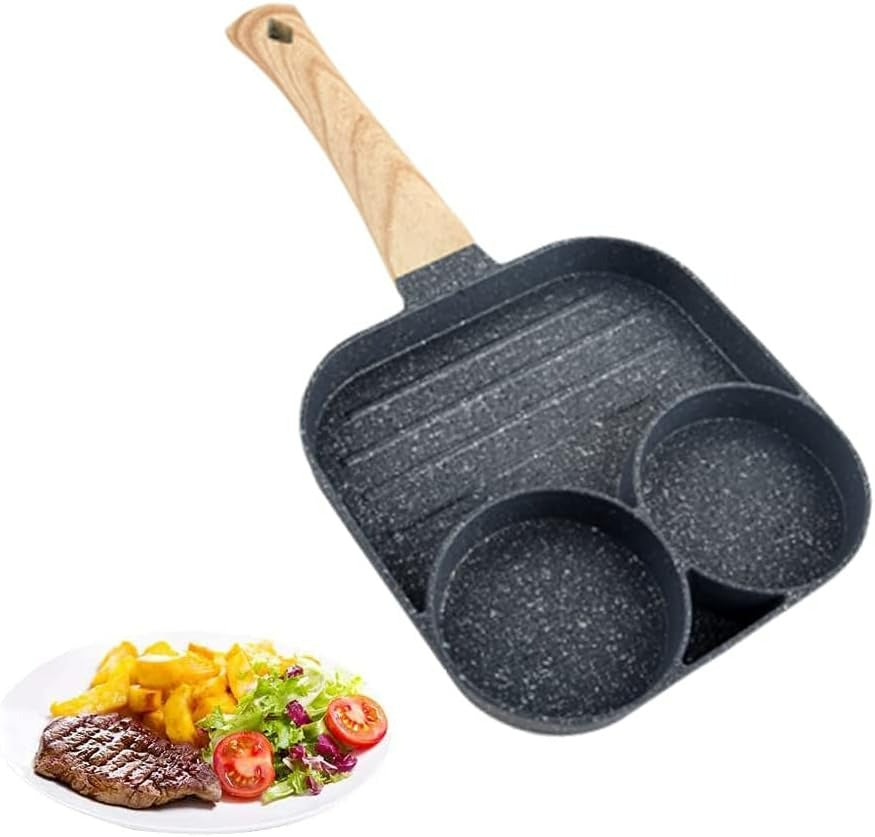 Three Division Multipurpose Non-Stick Omelet Pan