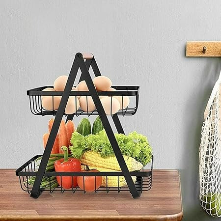 Metal Stack Rack (2 Tier)