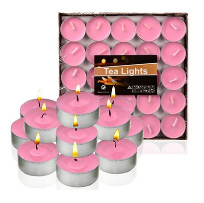 Coloured Tea Light Candles (50 pcs)