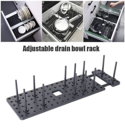 Kitchen Cupboard Adjustable Drawer Organiser Tray