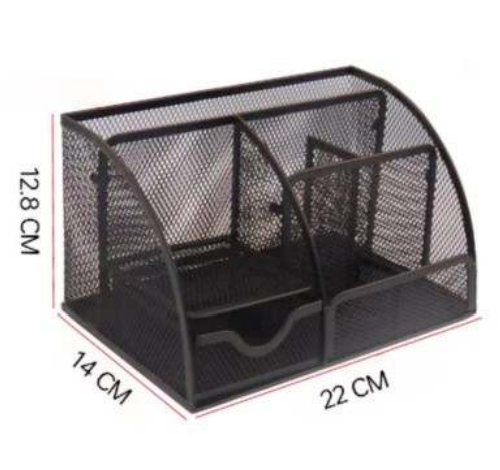 Mesh Metal Desk Storage Organiser (5 Compartment)