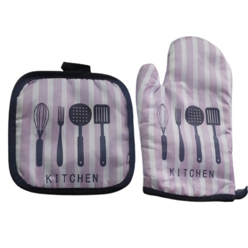 Kitchen Oven Mittens (Striped)(2pcs)