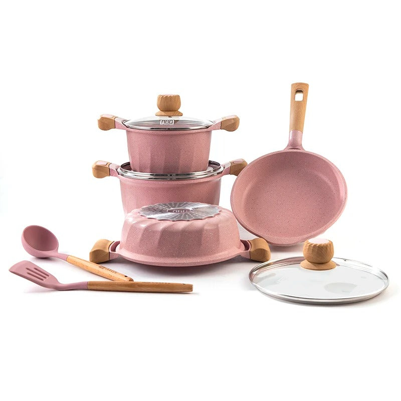 Non-Stick Induction Bottom Cooking Pot Set