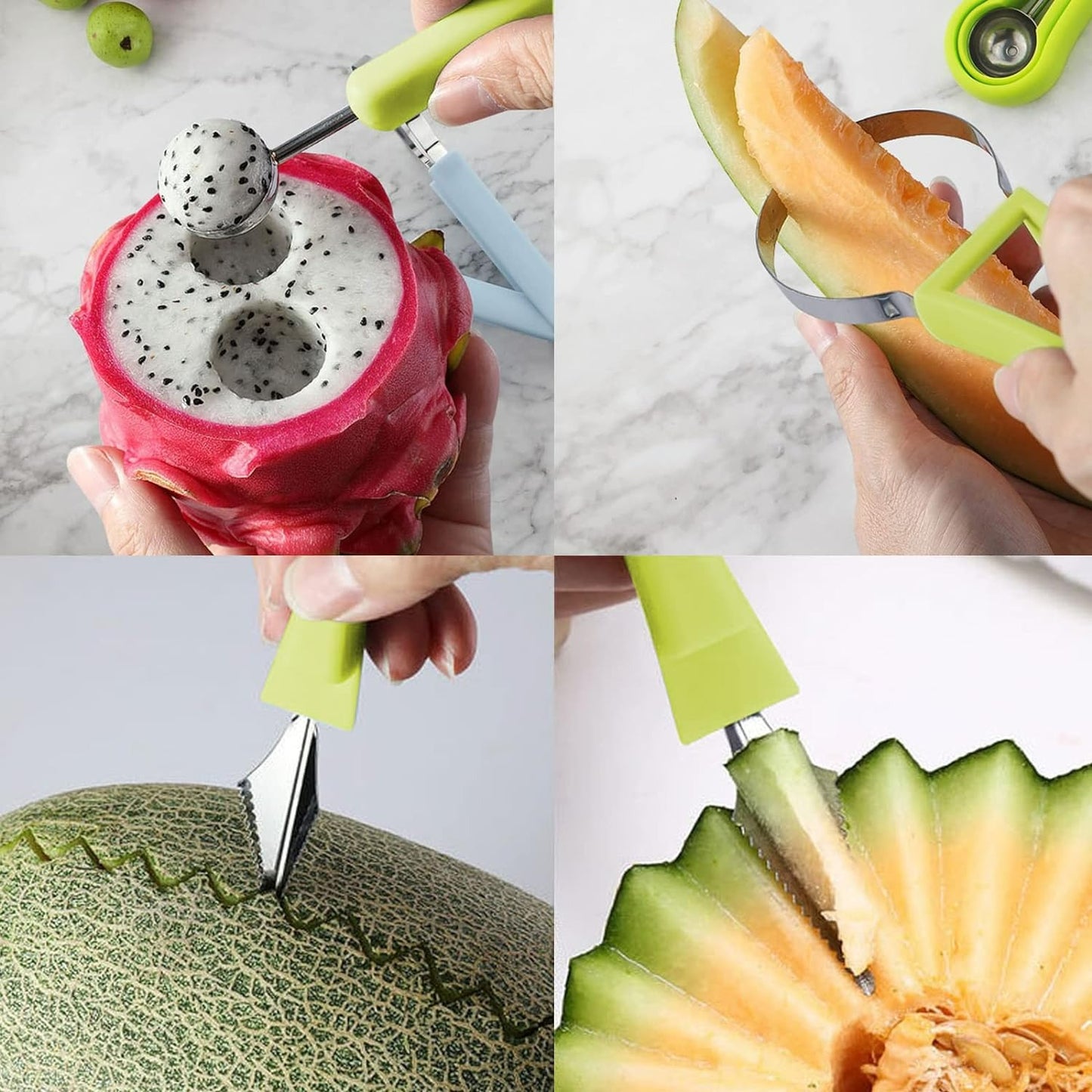 3in1 Fruit Baller Scoop Set (3 pcs)