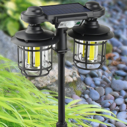 Solar Outdoor Double Garden Wall Lamp