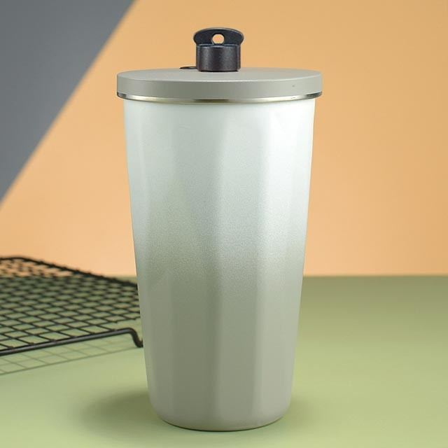 Gradient Tumbler With Straw (600ml)