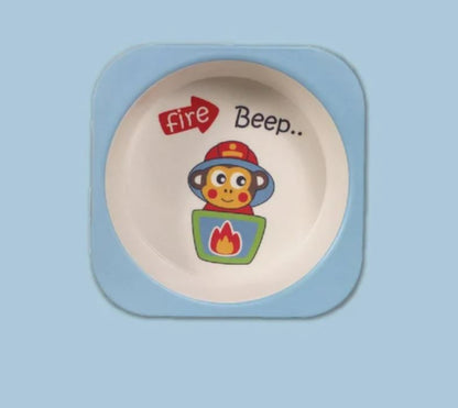 Bamboo Fiber Kids Dinner Set (Boys)