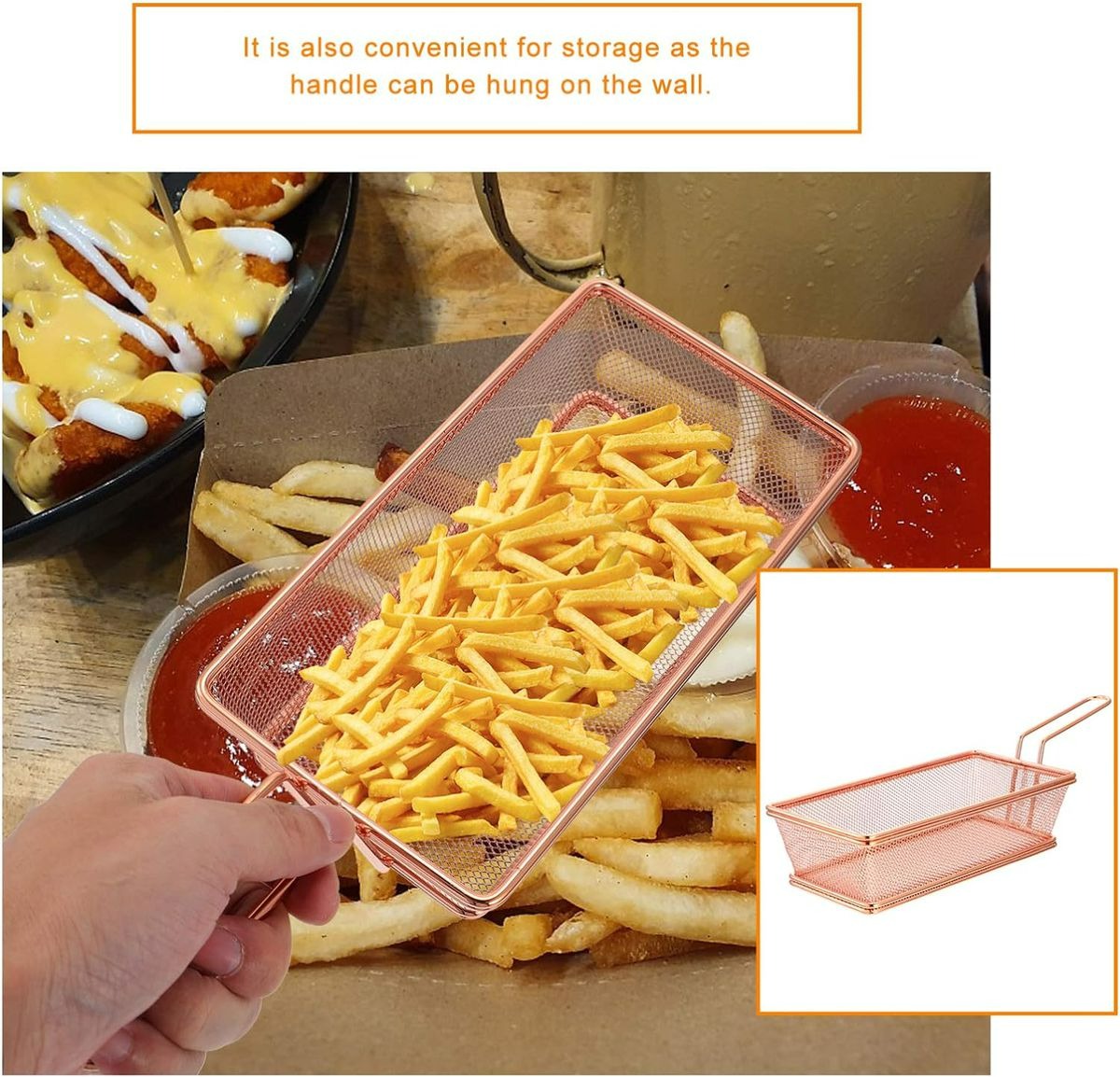 Steel Deep Fryer Basket (20cm)