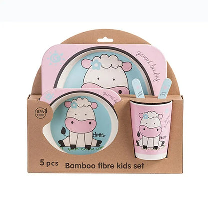 Bamboo Fiber Kids Dinner Set (Girls)