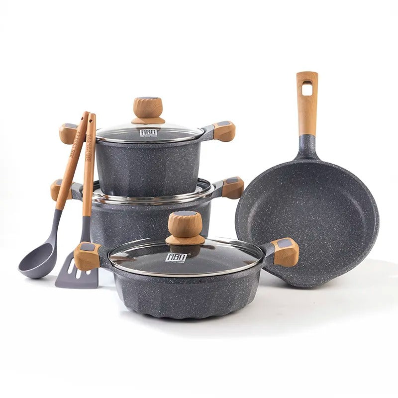 Non-Stick Induction Bottom Cooking Pot Set